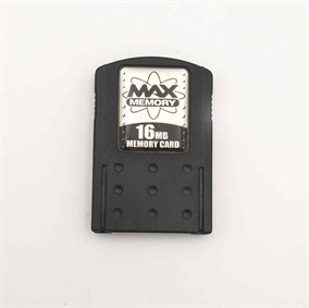Playstation 2 Tilbehør - Uoriginalt Memory Card - 16MB - Sort (B Grade) (Genbrug) 